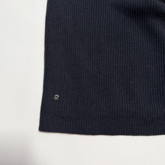 Lululemon Sweater Womens Small Black Cowl Turtleneck Long Sleeve Knit - Picture 12 of 12